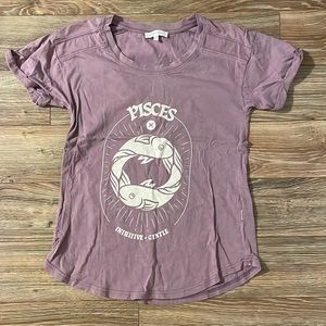 Bohme purple piscis XS graphic cotton tee